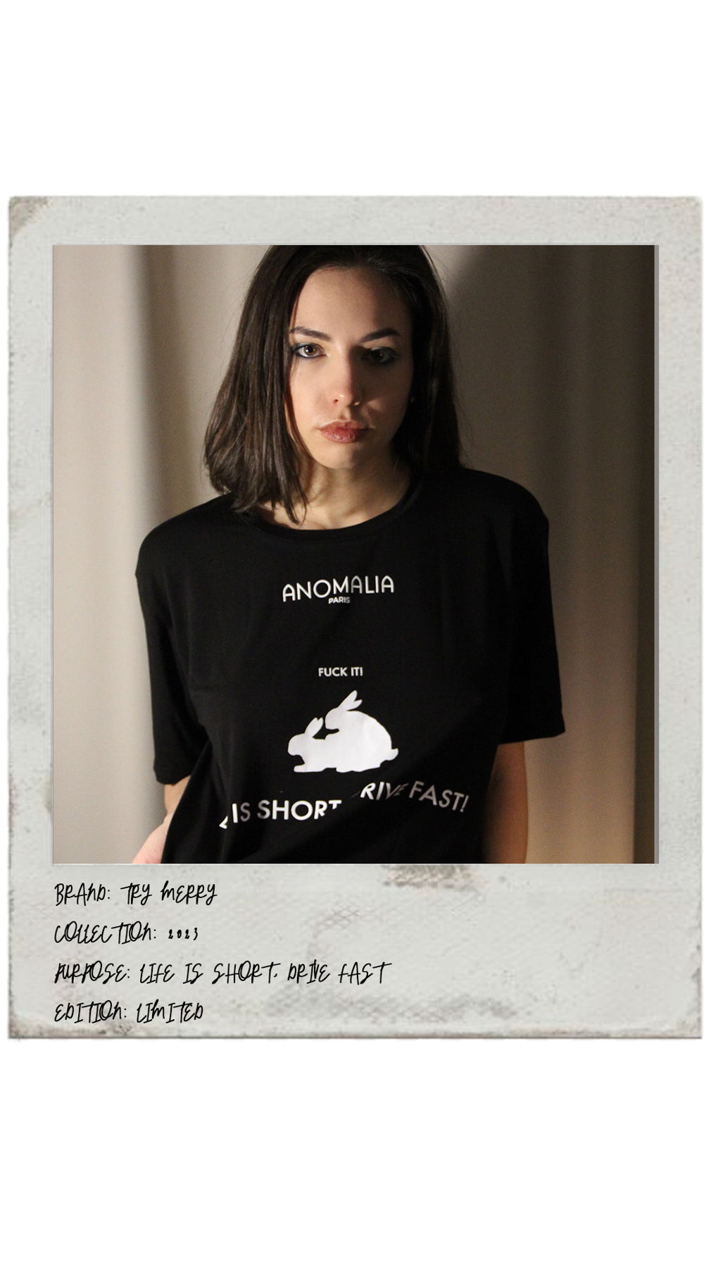 Black Rabbit T-Shirt for her