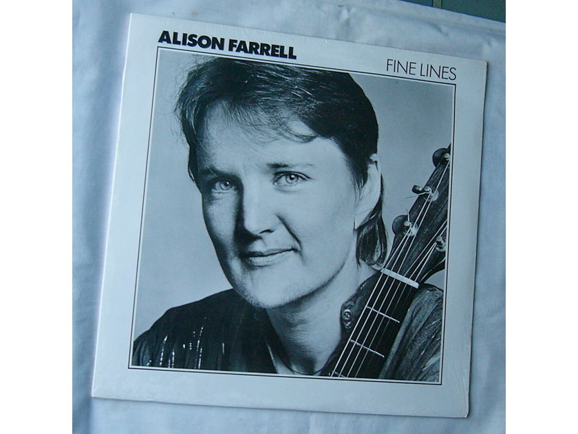 ALISON FARRELL LP--FINE LINES-- - rare 1987 SEALED album on Gypsy Moth Records private label