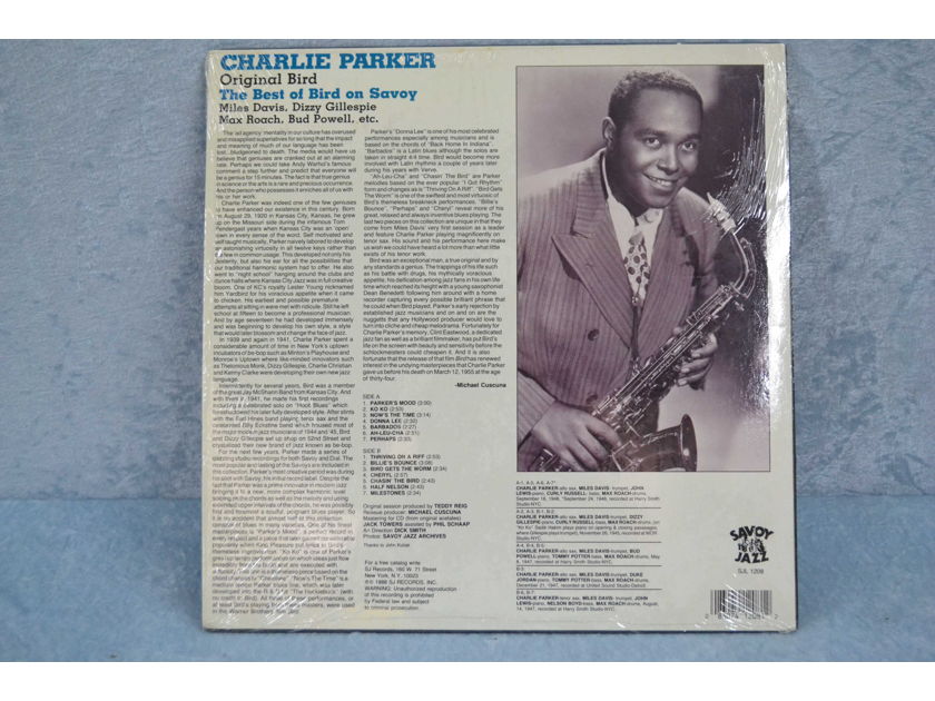 CHARLIE PARKER - "Original Bird - The Best of Bird on Savoy" reissue LP/Vinyl