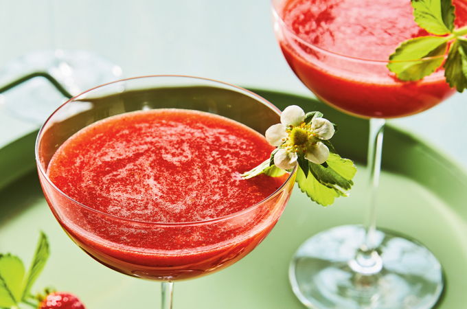 L’Orléans (cocktail aux fraises et à l’estragon)