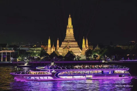 Romantic Sunset The Planet Cruise with Bangkok Night Views
