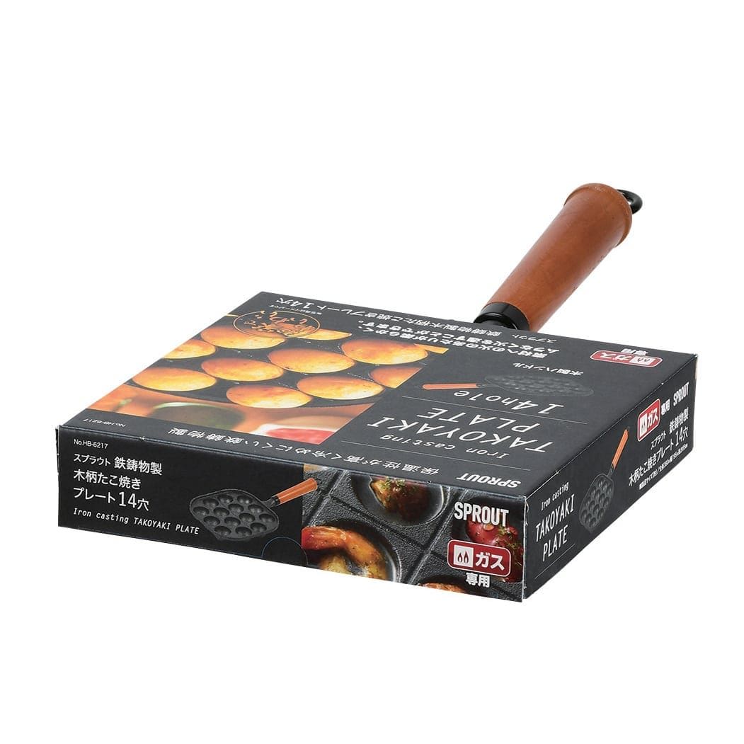 Takoyaki Plate (14 balls) with wooden handle - Image 4