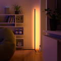Zwei Vibrancy Smart Lampen neben einem Bücherregal 