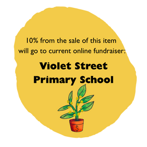 10% of sales go towards our current sock fundraiser