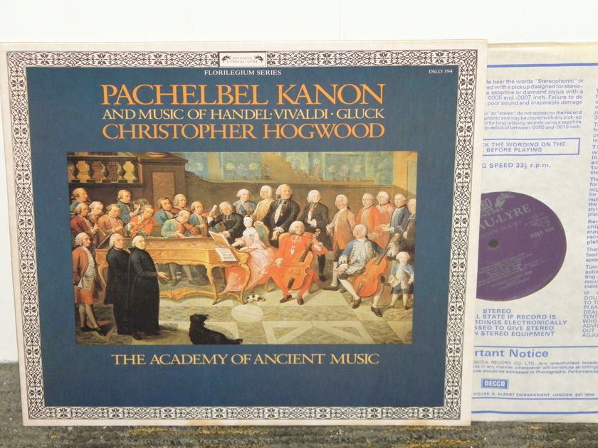 Hogwood/Academy of Ancient Music - Pachelbel KANON+more UK Import Decca L'Oiseau Lyre DLSO 594