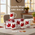 Canada Mugs Collection Canada mug collection on the table with boxes