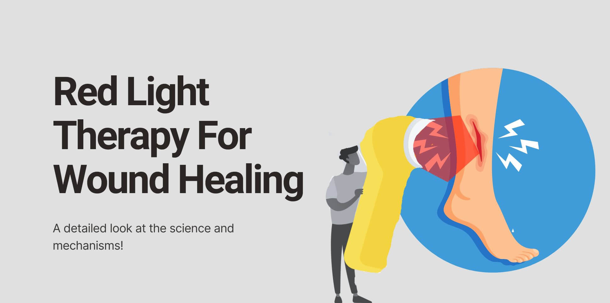 Explore the scientific research of red light therapy for wound healing.