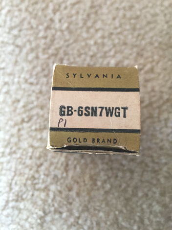 Sylvania 6SN7 Gold Tubes/Pair Hard to Find