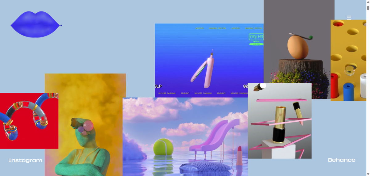 Screenshot of Daniel Aristizábal, from the motion design portfolios collection.