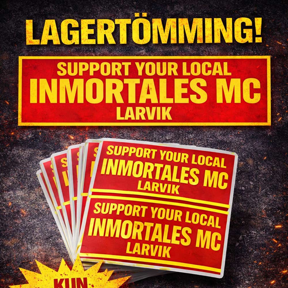 LAGERTØMMING!! SUPPORT KLISTREMERKER 