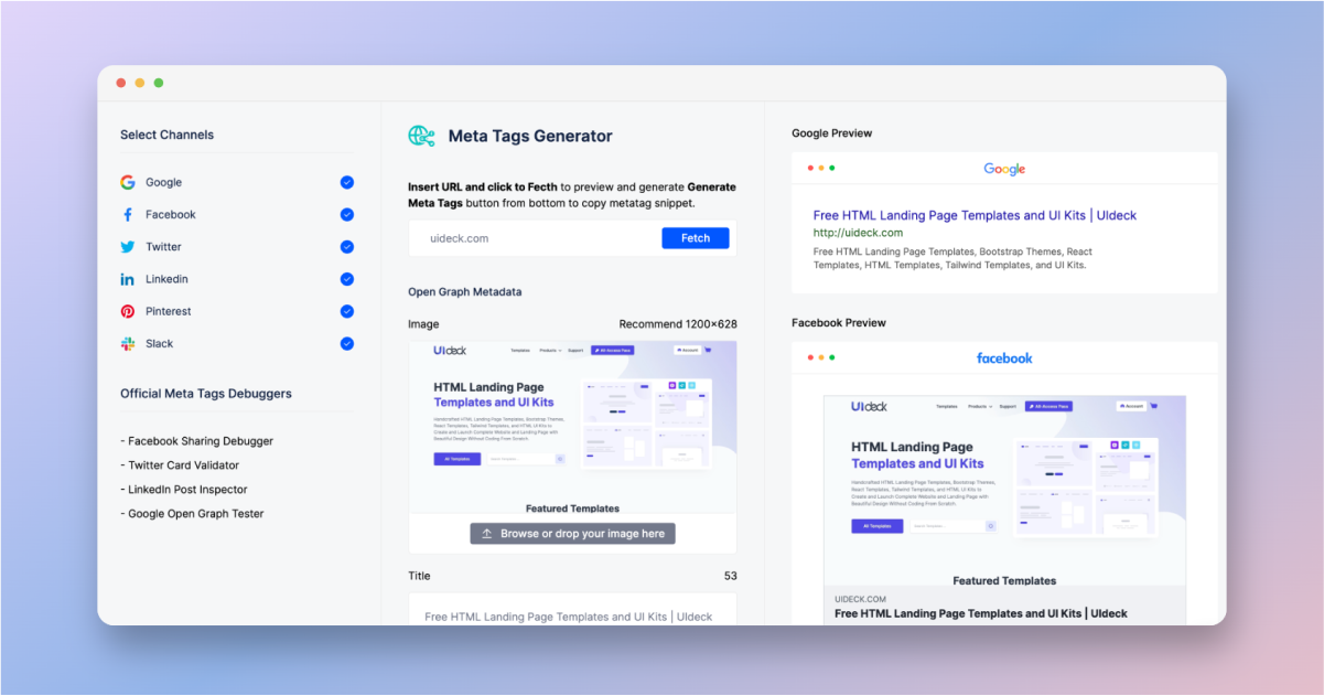 Meta Tags Generator View, Edit, and Generate Meta Tags GrayGrids