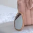 Taschenspiegel aus Holz + Baumwolltasche