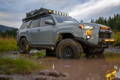 2022 Toyota 4Runner Lifted with HD Off-Road Overland Sector Venture Wheels in 17x9.0 All Satin Black