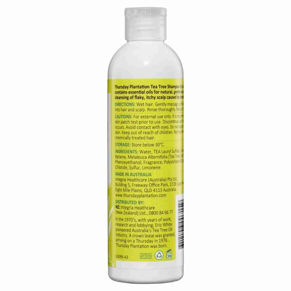 Thursday Plantation Tea Tree Shampoo For Dandruff 250mL - Image 3