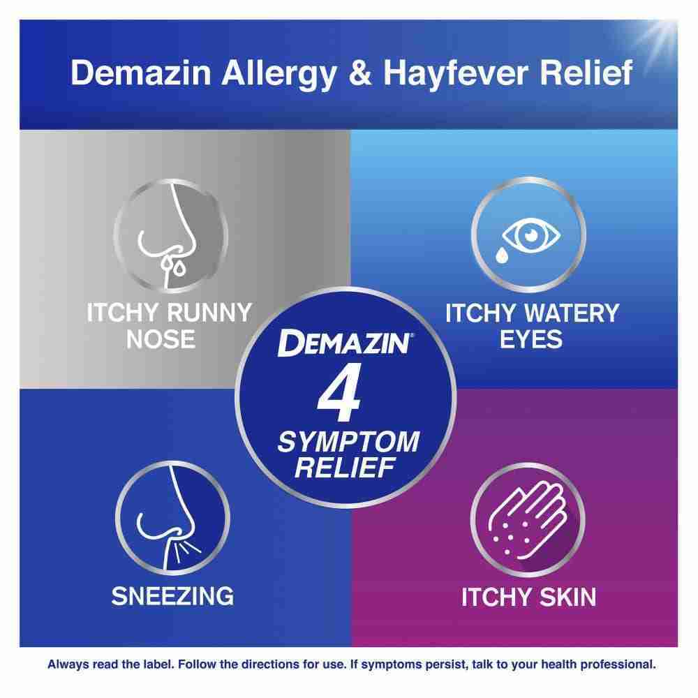 Demazin Allergy + Hayfever Relief Non-Drowsy 30 Tablets - Image 6