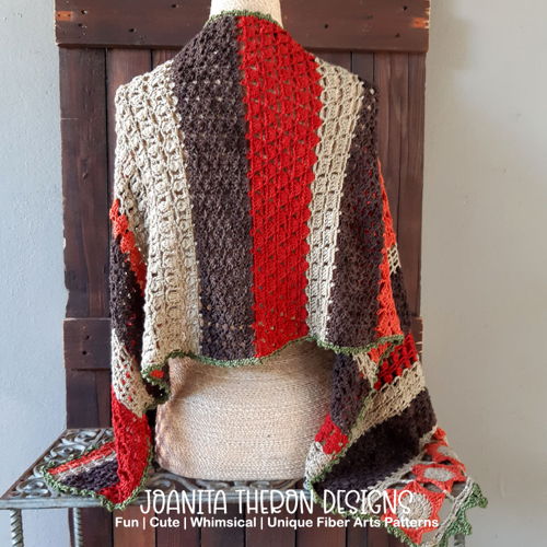 Autumn Velvet Crochet Shawl
