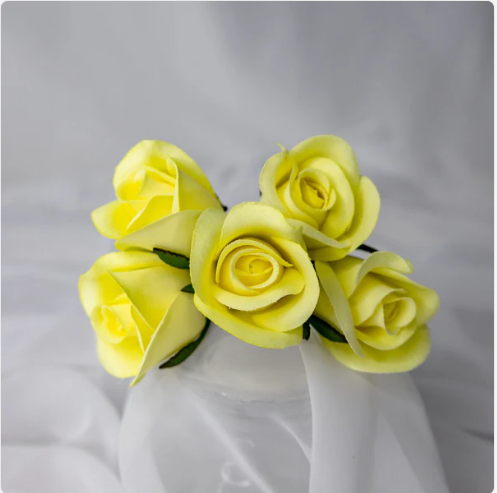 Lemon Velveteen Bud - Realistic Artificial Flowers - Image 4