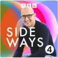 Logo of the radio show Sideways showing Mathew Syed smiling against a colorful background.