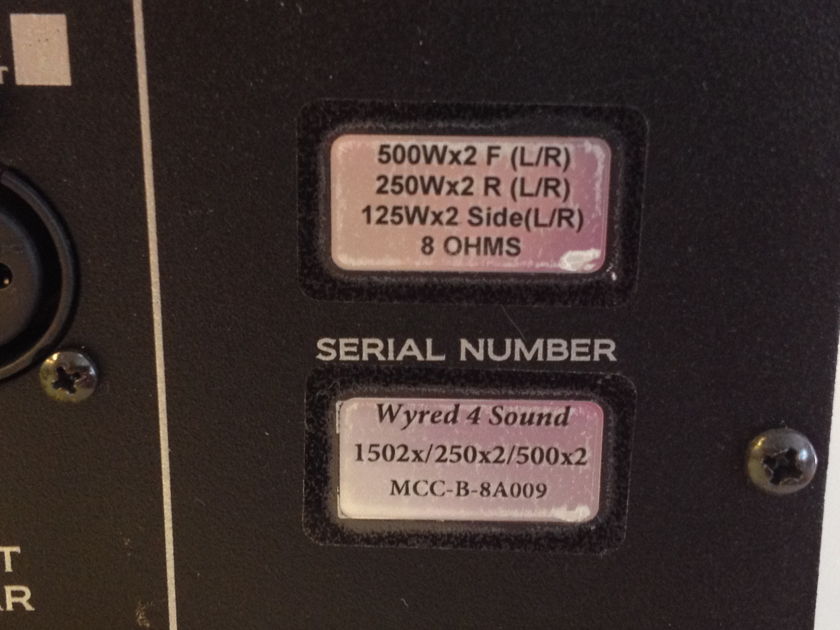 WYRED 4 SOUND  MC 6 Channel - Custom 500w/250w/125w Configuration
