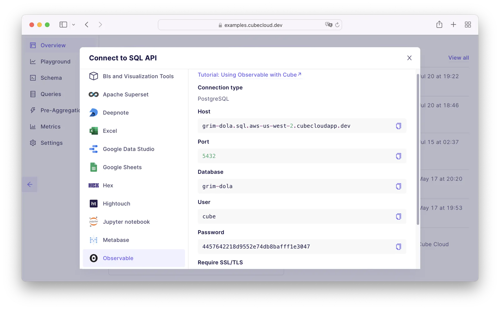 SQL API