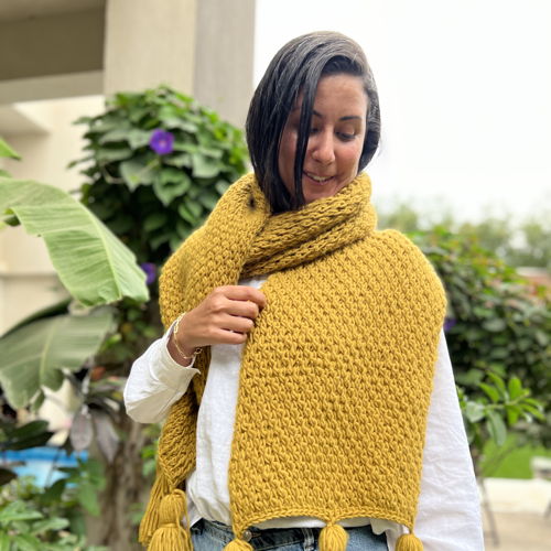 Tunisian Crochet pattern - Rosewood Scarf