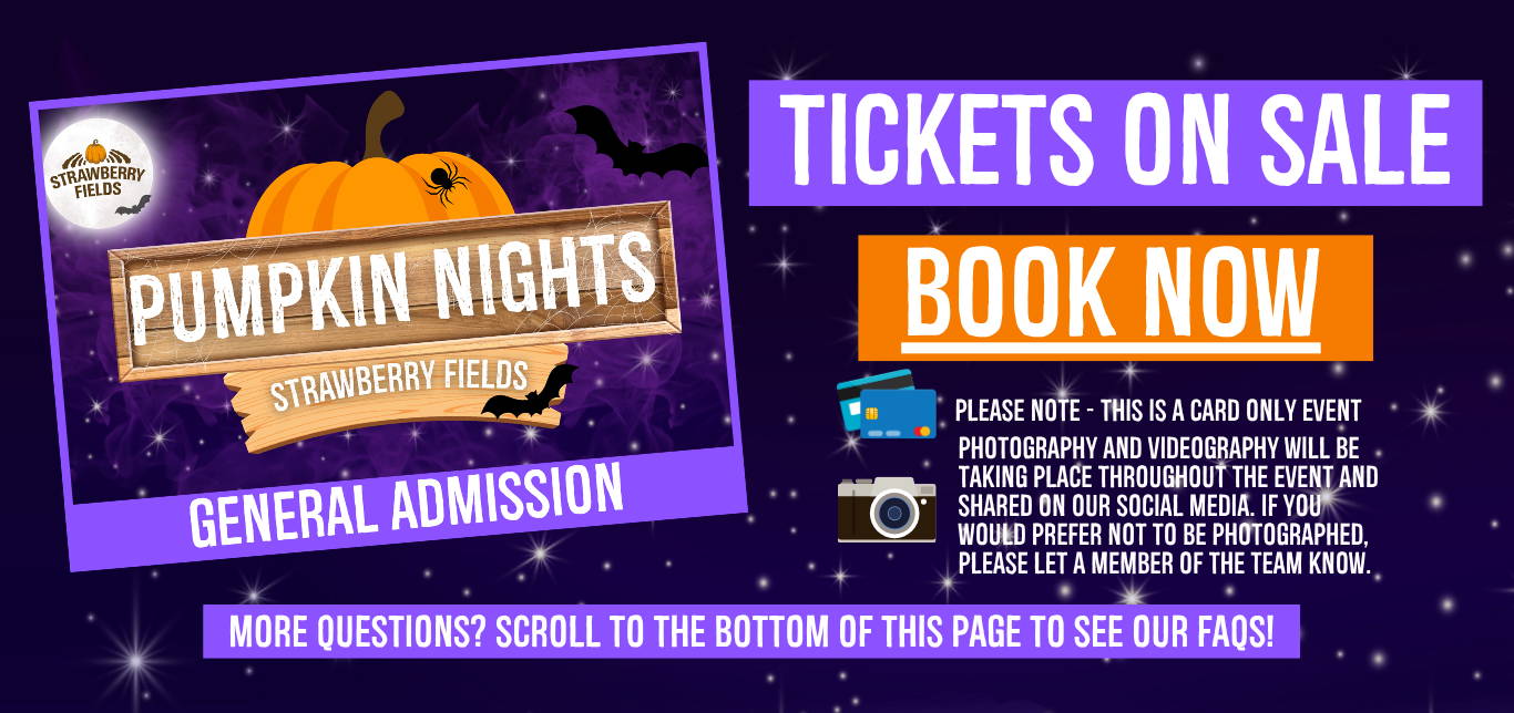 Experience Pumpkin Nights at Strawberry Fields, Lifton – glowing twilight pumpkin patch, live music, entertainment & fire show. A magical autumn evening in Devon!