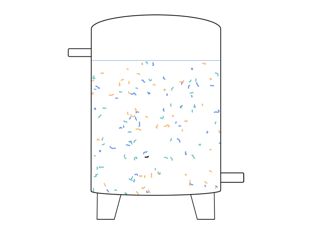 Schema of a tank