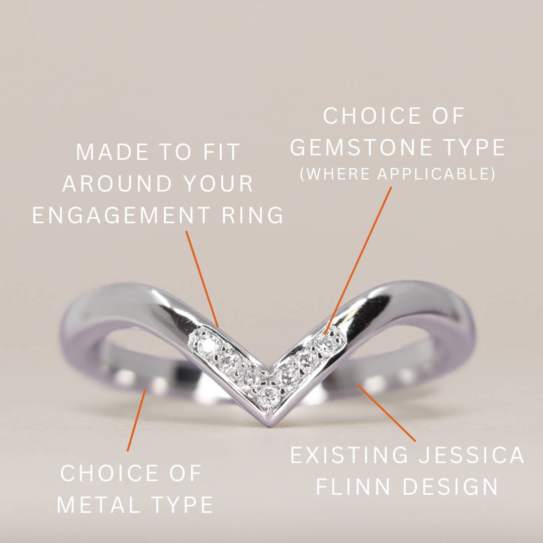 Shaped wedding ring
