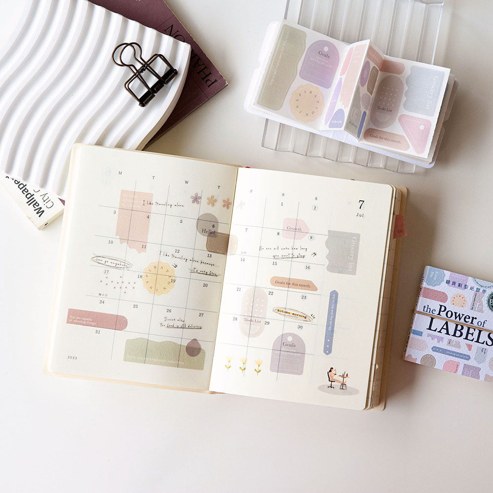 MU Die-cut Washi Tape Mini Booklet - 01 The Power of Labels – Pinky Elephant