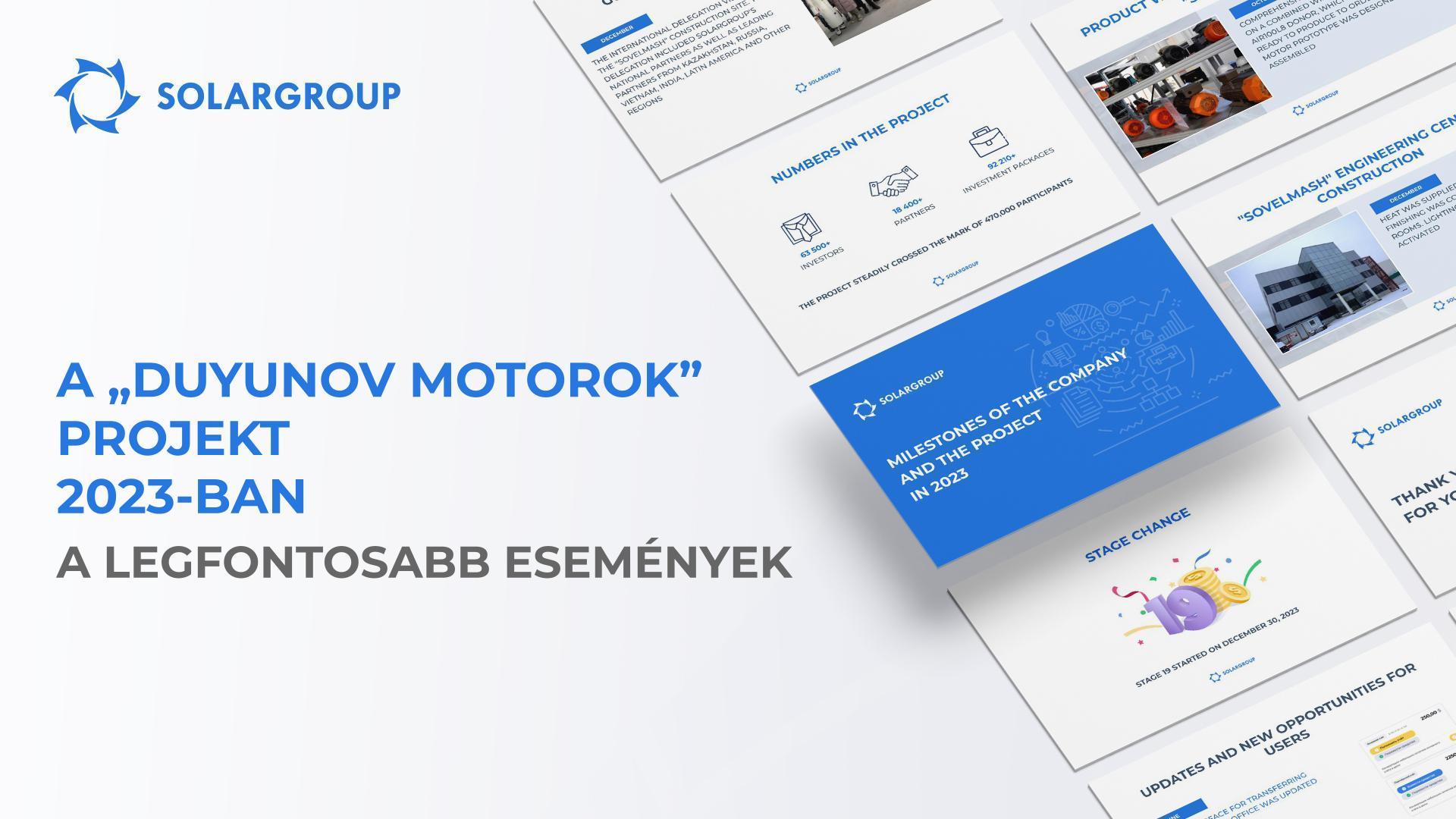 A 2023-as év legfontosabb eseményei prezentáció formájában