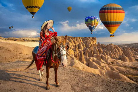 Sunrise or Sunset Horse Tour in Cappadocia