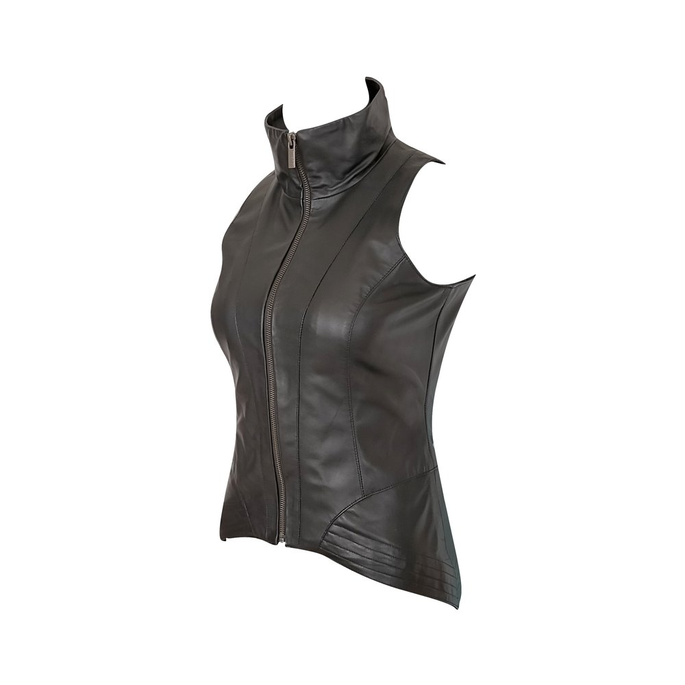 LISBON VEST - Black LEATHER - Image 5