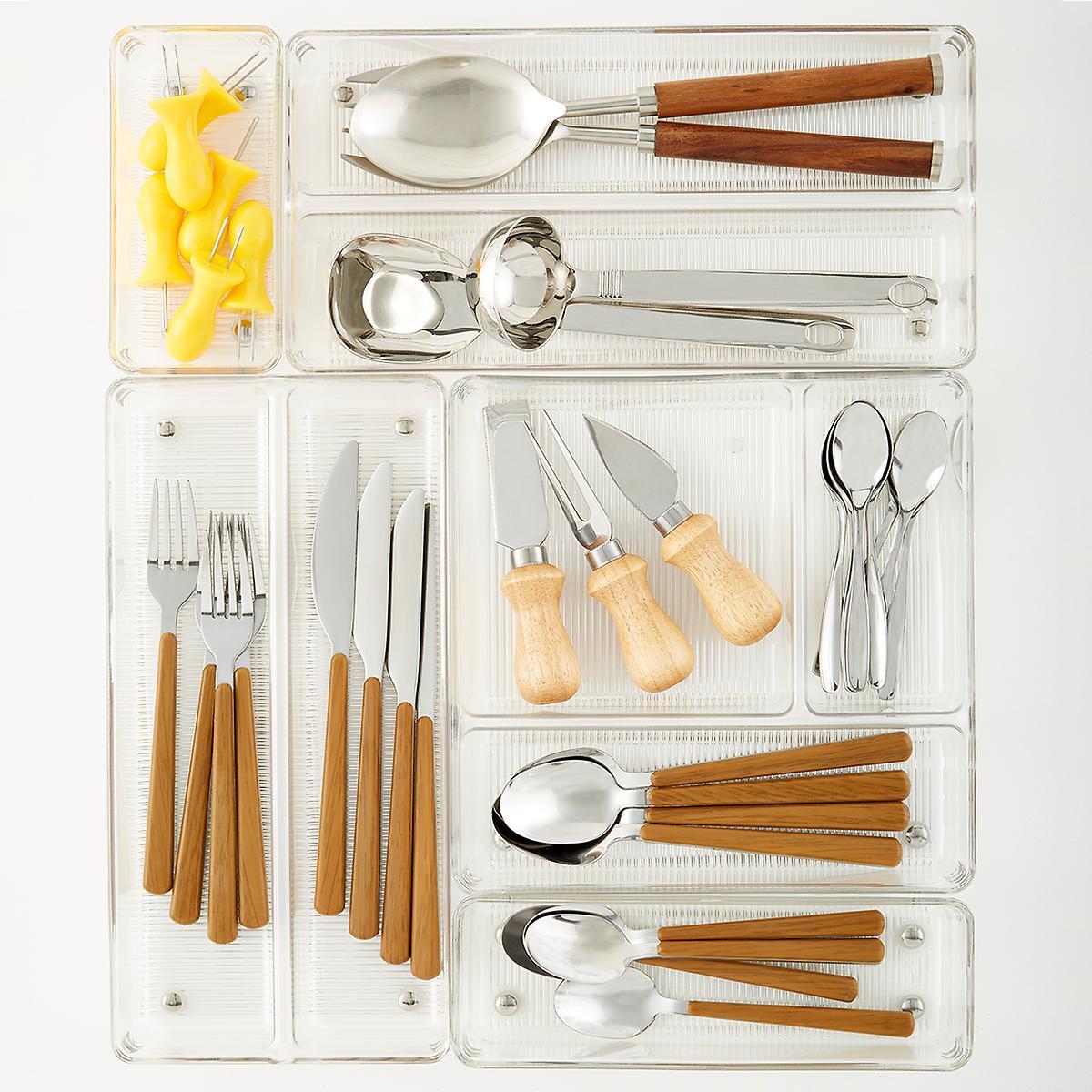 iDesign Linus Shallow Drawer Organizers vs honeycomb drawer organizer ...
