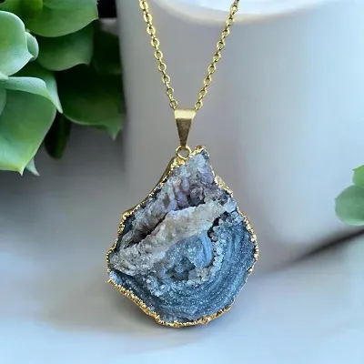 Agate Rough Pendant - Includes Chain