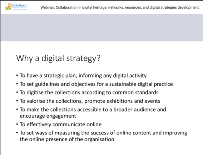  Collaboration in digital heritage: networks, resources, and digital strategies development
