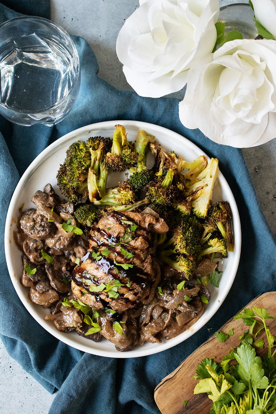 keto chicken and mushroom