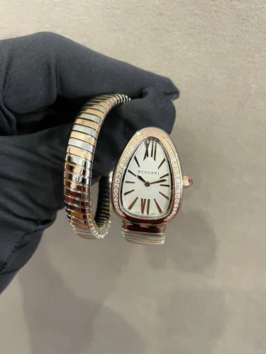 Bulgari Serpenti Tubogas Steel/Rose Gold 135mm