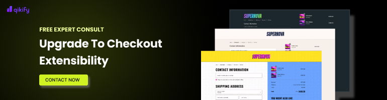 Upgrade shopify checkout extensibility