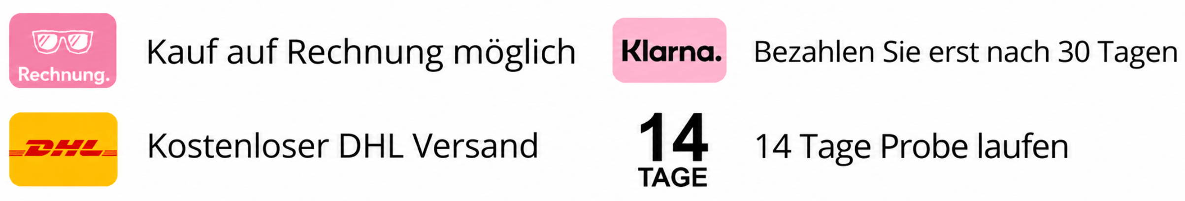 Klarna Kauf auf Rechnung, Ratenkauf, Lastschrift