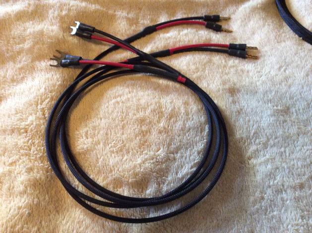 Audience Audio AU24e Speaker Cables 1.5m Pair with rhod...