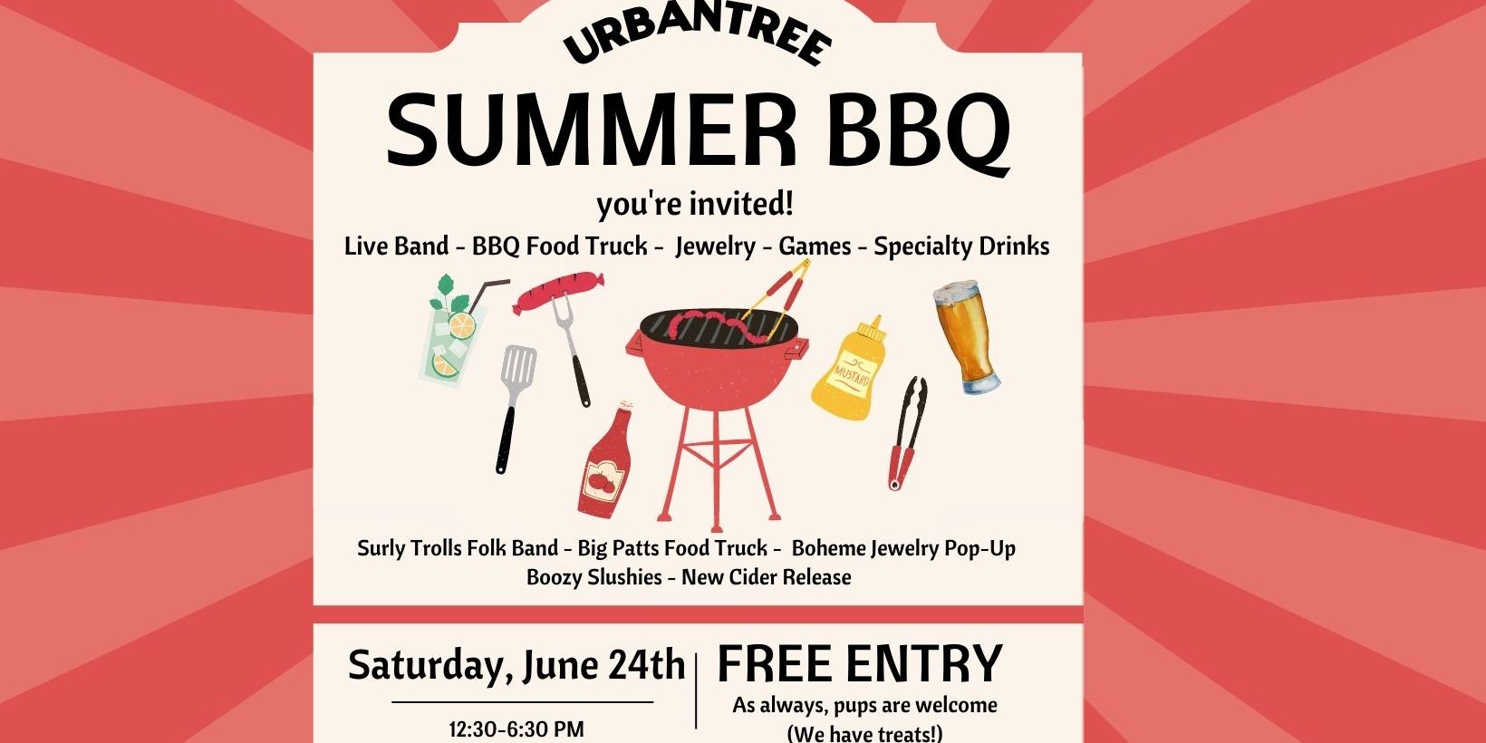 UrbanTree Cidery's Summer BBQ promotional image