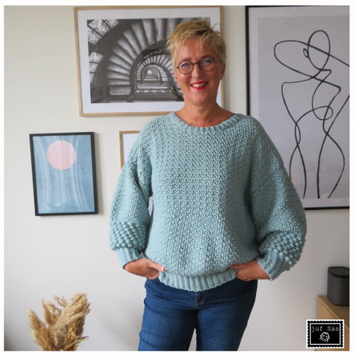 Haakpatroon trui Amira van juf Sas