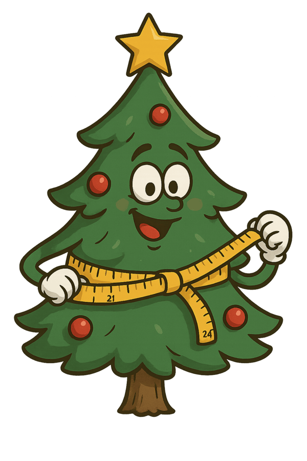 Schlanker Weihnachtsbaum