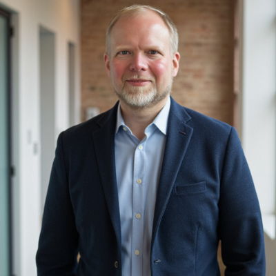 Photo generated by Secta Labs in style of Executive Hallway Portraits