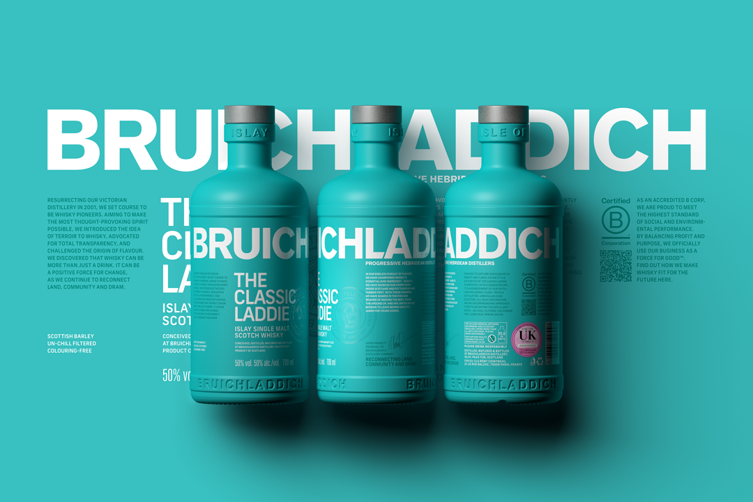 Thirst Reveals Bruichladdich Brand’s Overhaul, Reducing Packaging Emissions
