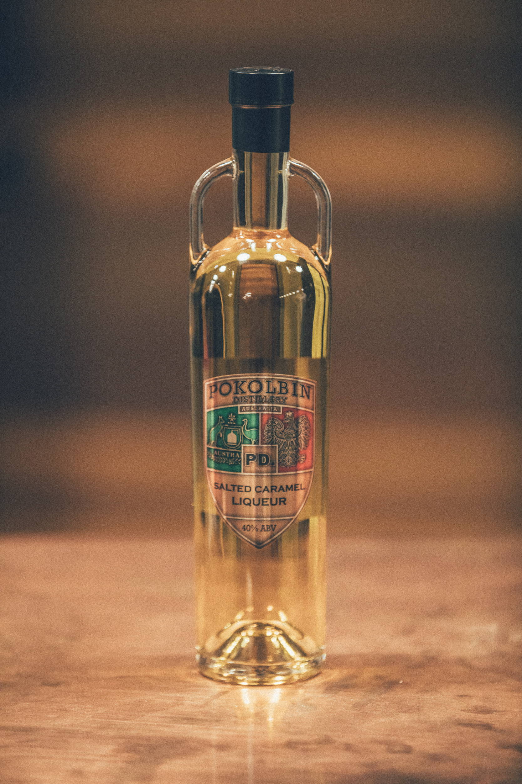 Bottle of Caramel Liqueur