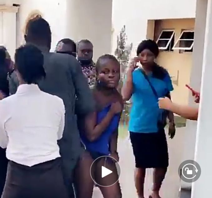 Bre@sts & V@gina Outside As Married Woman Strips Husband's Side Chick NAK3D, Beats Her MERCILESSLY In Public; See Why [Video]