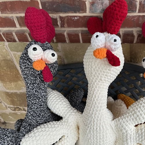 Giant Bird Buddy Chicken Crochet Pattern