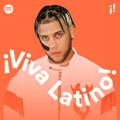 capa de album do spotify Viva Latino com homem de jaqueta branca e laranja