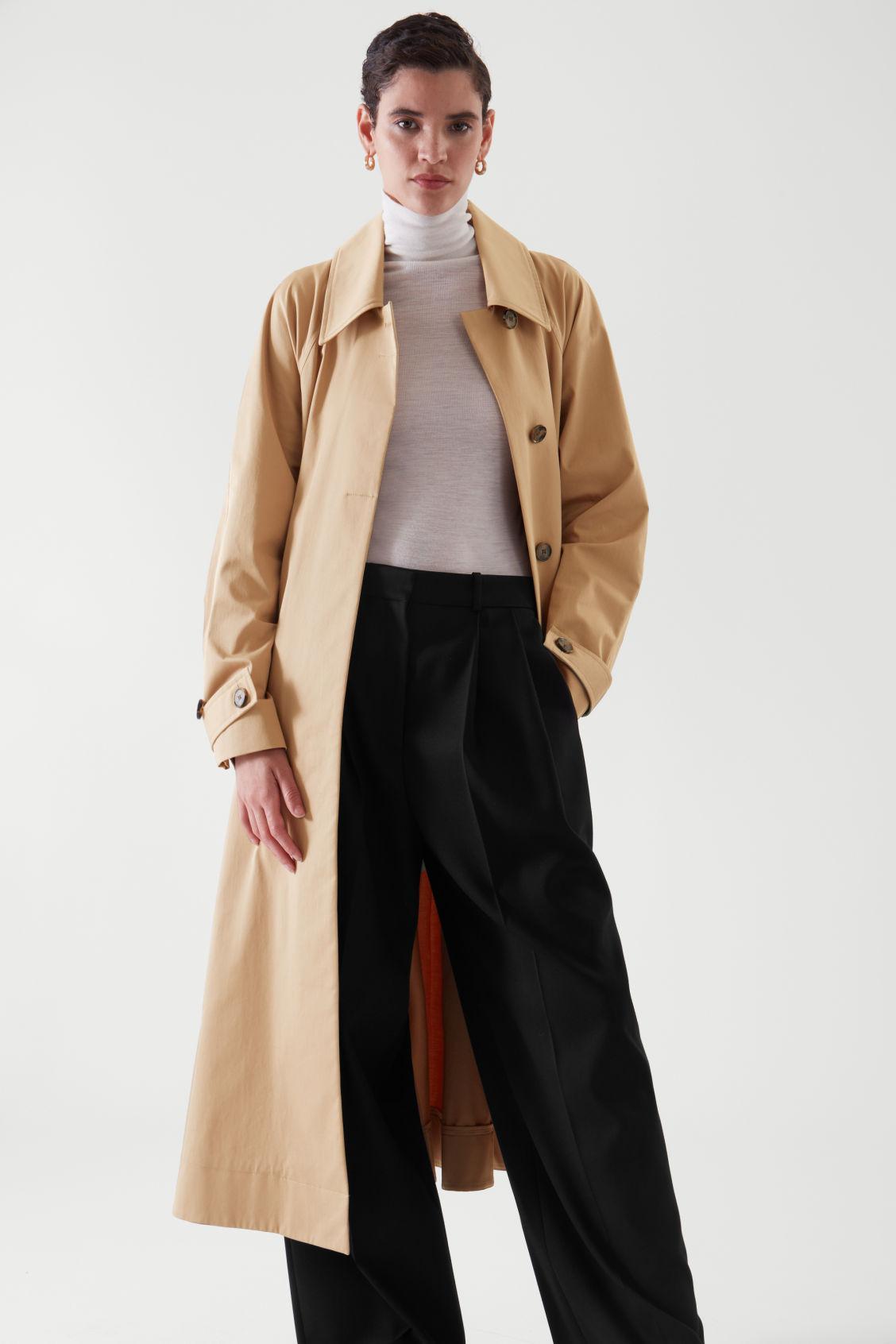 COS Organic Cotton Oversized Trench vs Uniqlo DoubleBreasted Trench